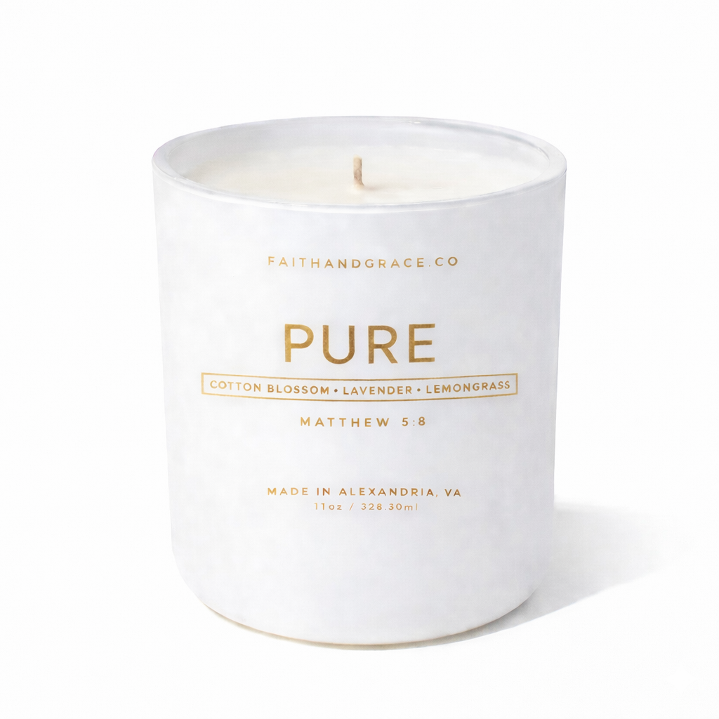 Pure Candle.  Fresh Linen| Clean Cotton